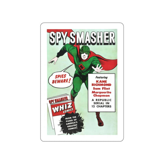 SPY SMASHER (3) 1942 Movie Poster STICKER Vinyl Die-Cut Decal-White-The Sticker Space