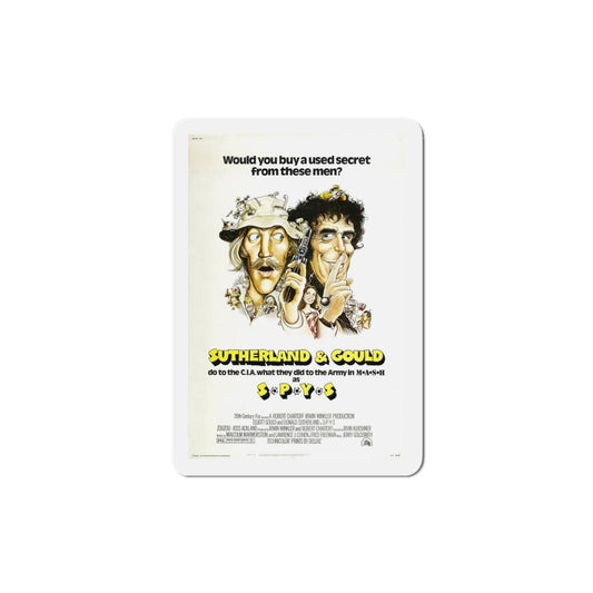 SPYS 1974 Movie Poster Die-Cut Magnet-4 Inch-The Sticker Space