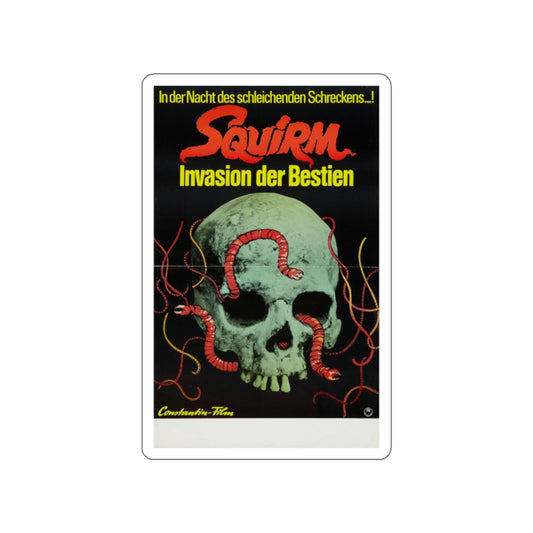 SQUIRM (GERMAN) 1976 Movie Poster STICKER Vinyl Die-Cut Decal-White-The Sticker Space