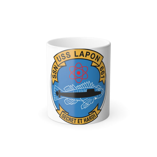 SSN USS Lapon 661 Secret ET Hardi (U.S. Navy) Color Changing Mug 11oz-11oz-The Sticker Space