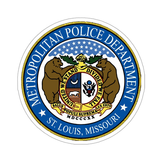 St Louis Metropolitan Police Department STICKER Vinyl Die-Cut Decal-6 Inch-The Sticker Space