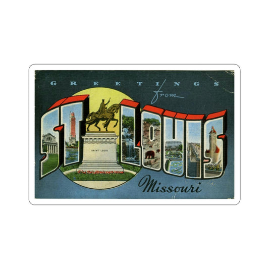 St Louis Missouri (Greeting Cards) STICKER Vinyl Die-Cut Decal-6 Inch-The Sticker Space