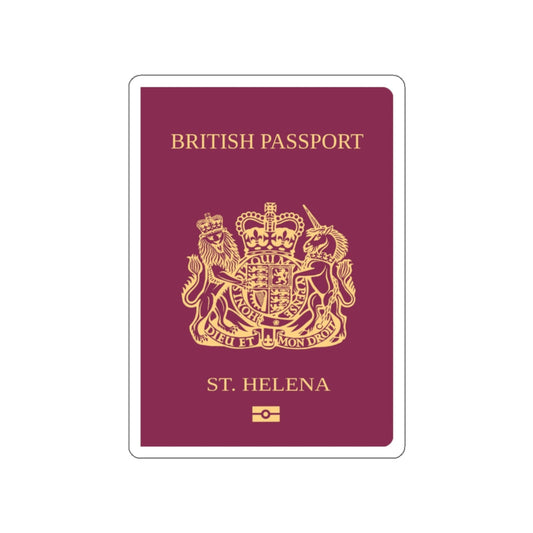 St. Helena Passport STICKER Vinyl Die-Cut Decal-White-The Sticker Space