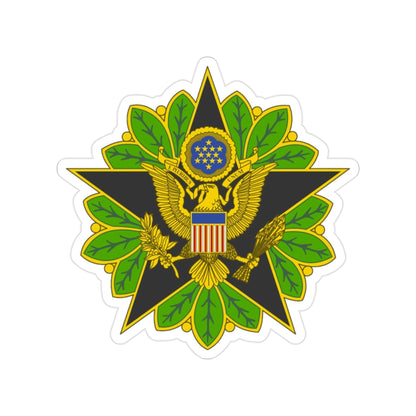 Staff Identification Badge (U.S. Army) Transparent STICKER Die-Cut Vinyl Decal-2 Inch-The Sticker Space