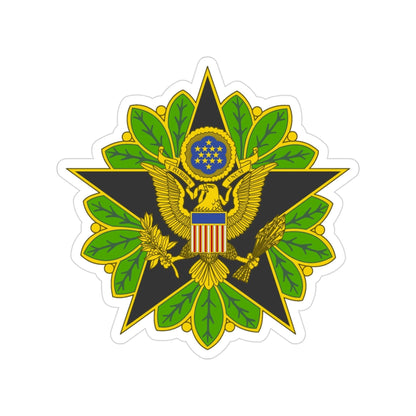 Staff Identification Badge (U.S. Army) Transparent STICKER Die-Cut Vinyl Decal-3 Inch-The Sticker Space