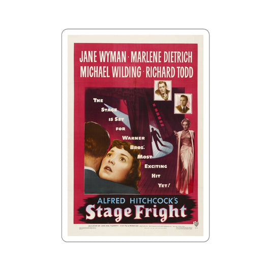Stage Fright 1950 Movie Poster STICKER Vinyl Die-Cut Decal-6 Inch-The Sticker Space