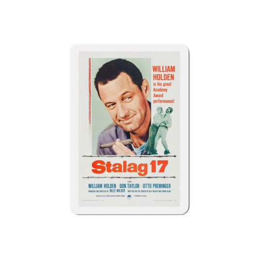 Stalag 17 1953 Movie Poster Die-Cut Magnet-2 Inch-The Sticker Space