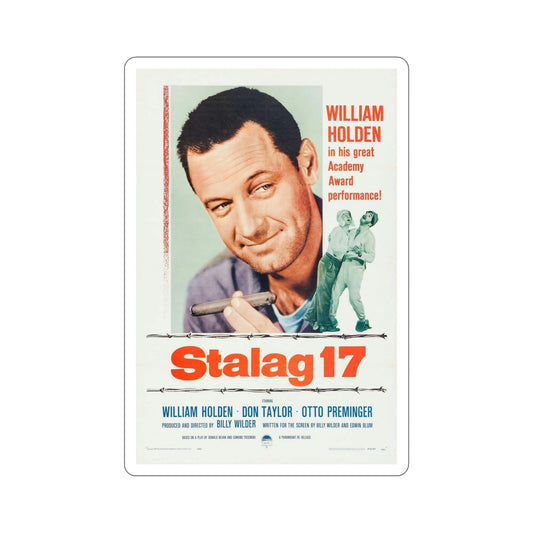 Stalag 17 1953 Movie Poster STICKER Vinyl Die-Cut Decal-6 Inch-The Sticker Space