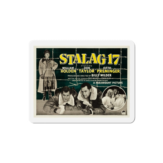 Stalag 17 1953 v2 Movie Poster Die-Cut Magnet-2 Inch-The Sticker Space
