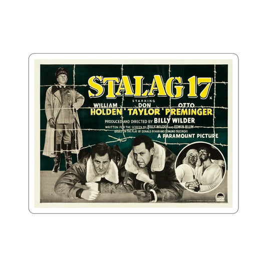 Stalag 17 1953 v2 Movie Poster STICKER Vinyl Die-Cut Decal-6 Inch-The Sticker Space
