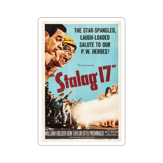 Stalag 17 1953 v3 Movie Poster STICKER Vinyl Die-Cut Decal-2 Inch-The Sticker Space