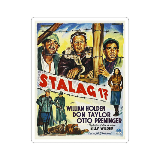 Stalag 17 1953 v4 Movie Poster STICKER Vinyl Die-Cut Decal-6 Inch-The Sticker Space