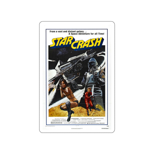 STAR CRASH (2) 1978 Movie Poster STICKER Vinyl Die-Cut Decal-White-The Sticker Space