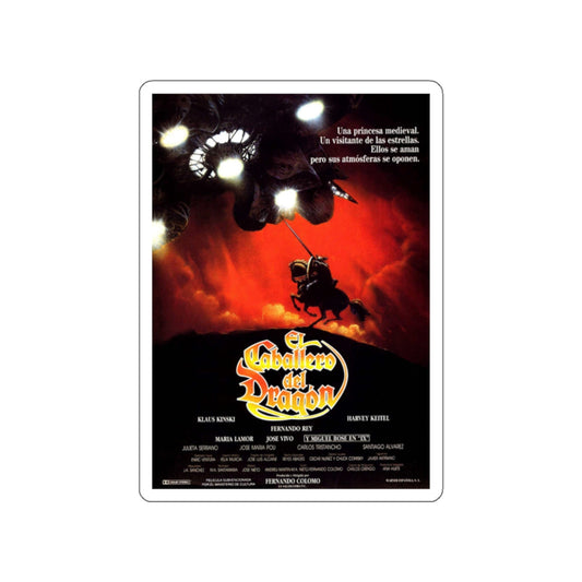 STAR KNIGHT (FRENCH) 1985 Movie Poster STICKER Vinyl Die-Cut Decal-White-The Sticker Space