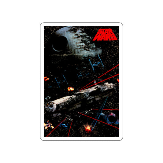 STAR WARS (4) 1977 Movie Poster STICKER Vinyl Die-Cut Decal-White-The Sticker Space