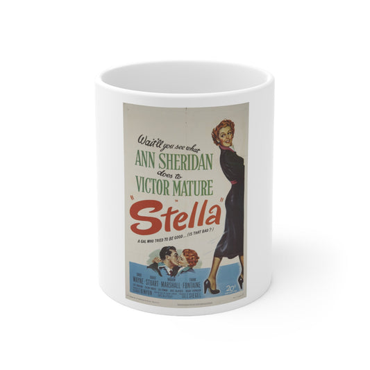 Stella 1950 v2 Movie Poster - White Coffee Cup 11oz-11oz-The Sticker Space