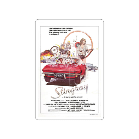 STINGRAY 1978 Movie Poster STICKER Vinyl Die-Cut Decal-White-The Sticker Space