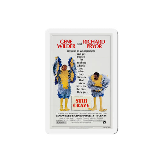 Stir Crazy 1980 Movie Poster Die-Cut Magnet-2" x 2"-The Sticker Space