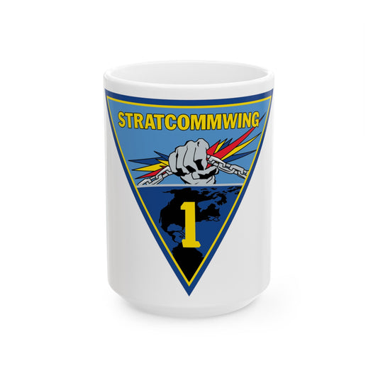 STRATCOMMWING 1 (U.S. Navy) White Coffee Mug-15oz-The Sticker Space