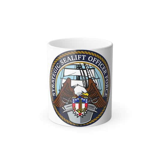 Strategic Sealift Officer Force (U.S. Navy) Color Changing Mug 11oz-11oz-The Sticker Space
