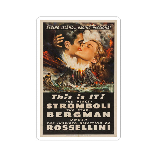 Stromboli 1950 Movie Poster STICKER Vinyl Die-Cut Decal-6 Inch-The Sticker Space