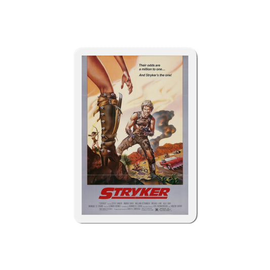 Stryker 1983 Movie Poster Die-Cut Magnet-2" x 2"-The Sticker Space