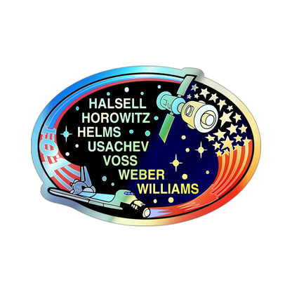 STS 101 (NASA) Holographic STICKER Die-Cut Vinyl Decal-3 Inch-The Sticker Space