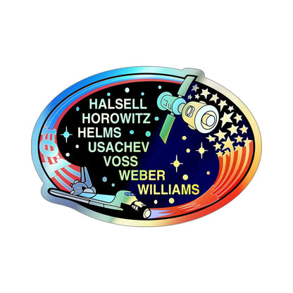 STS 101 (NASA) Holographic STICKER Die-Cut Vinyl Decal-4 Inch-The Sticker Space