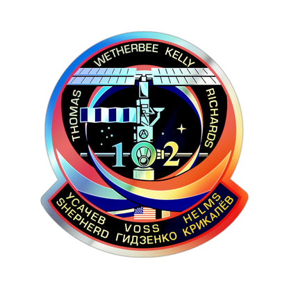 STS 102 (NASA) Holographic STICKER Die-Cut Vinyl Decal-2 Inch-The Sticker Space