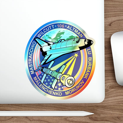 STS 106 (NASA) Holographic STICKER Die-Cut Vinyl Decal-The Sticker Space