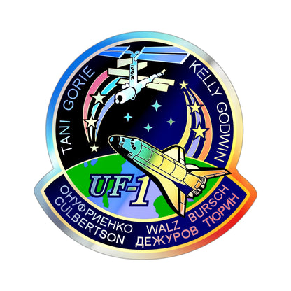STS 108 (NASA) Holographic STICKER Die-Cut Vinyl Decal-3 Inch-The Sticker Space