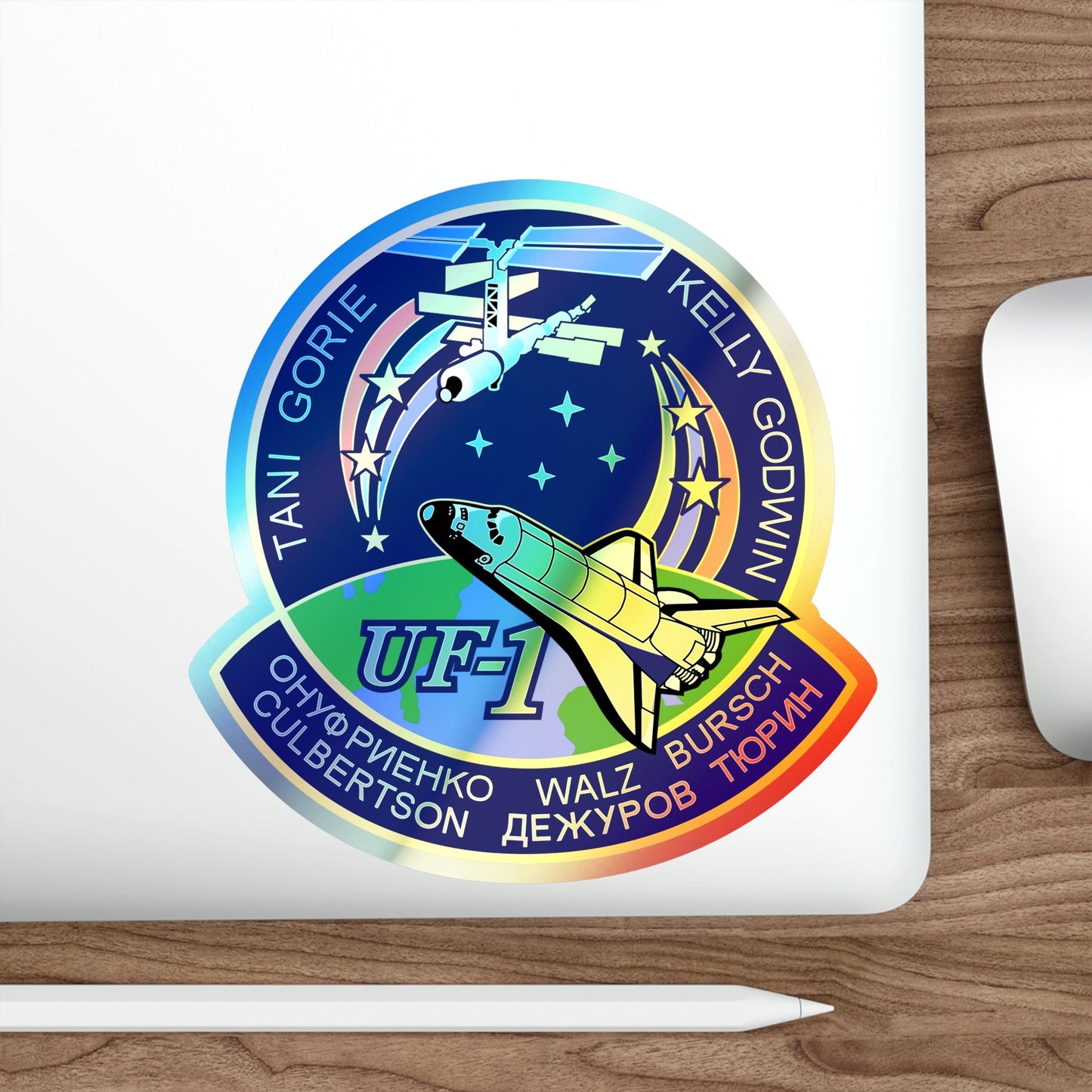 STS 108 (NASA) Holographic STICKER Die-Cut Vinyl Decal-The Sticker Space