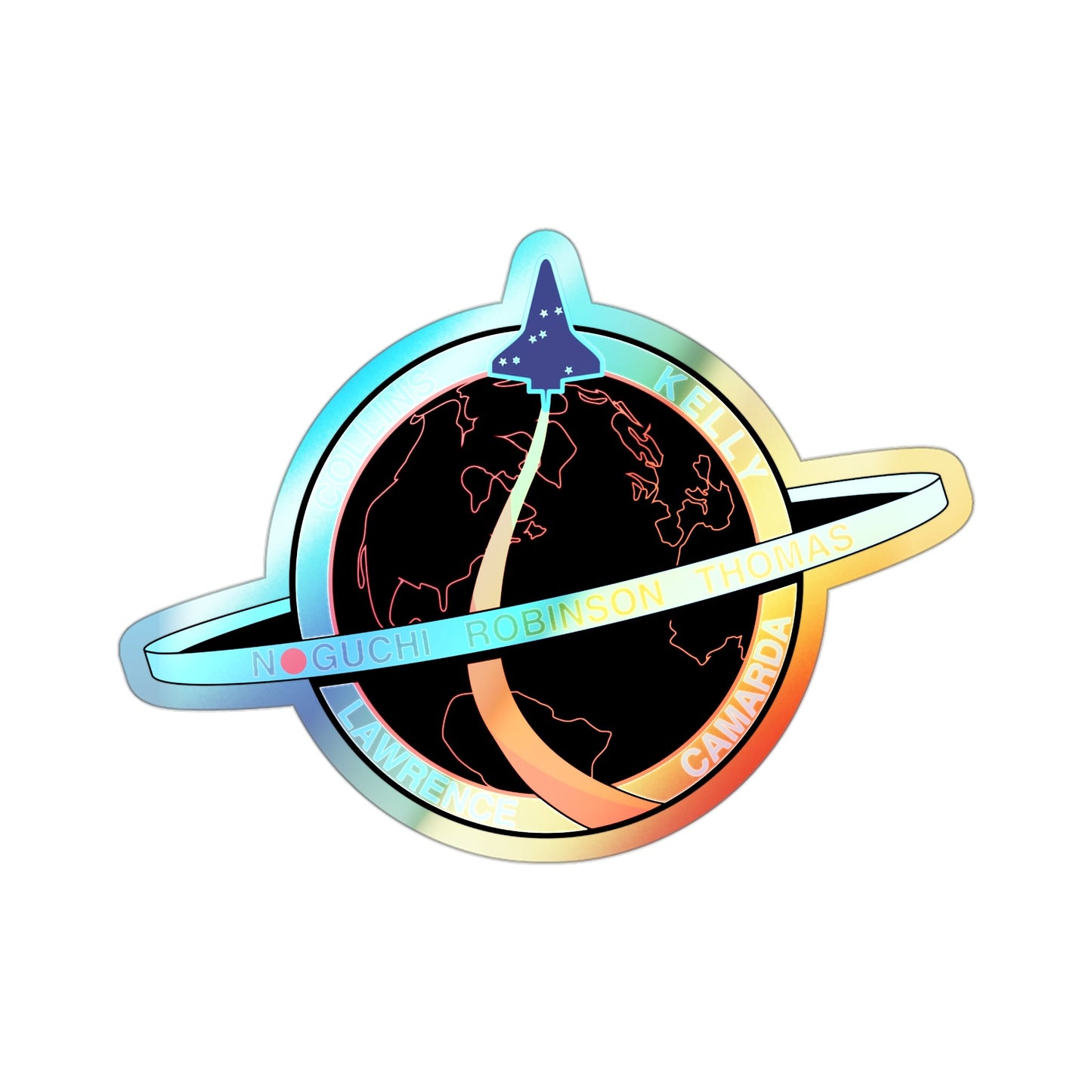 STS 114 (NASA) Holographic STICKER Die-Cut Vinyl Decal-3 Inch-The Sticker Space