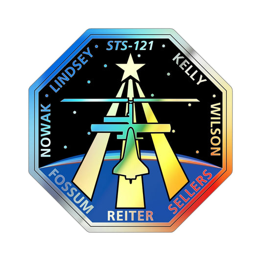 STS 121 (NASA) Holographic STICKER Die-Cut Vinyl Decal-6 Inch-The Sticker Space
