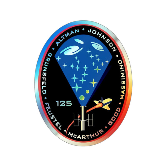 STS 125 (NASA) Holographic STICKER Die-Cut Vinyl Decal-6 Inch-The Sticker Space