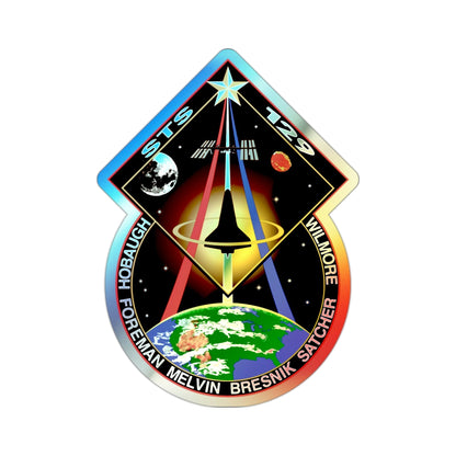 STS 129 (NASA) Holographic STICKER Die-Cut Vinyl Decal-2 Inch-The Sticker Space