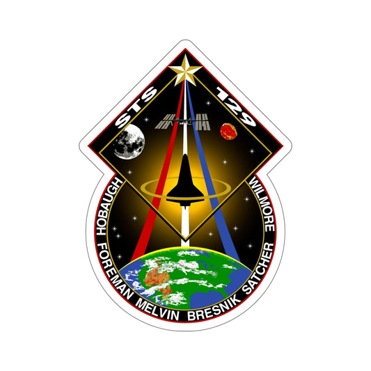 STS 129 Patch NASA STICKER Vinyl Die-Cut Decal-6 Inch-The Sticker Space