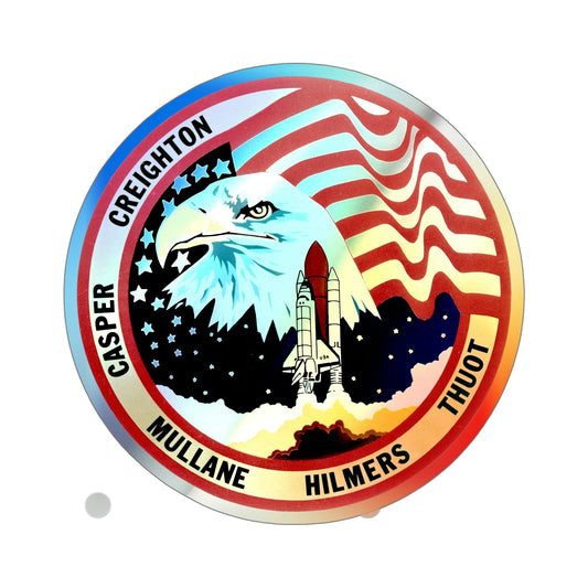 STS 36 (NASA) Holographic STICKER Die-Cut Vinyl Decal-6 Inch-The Sticker Space