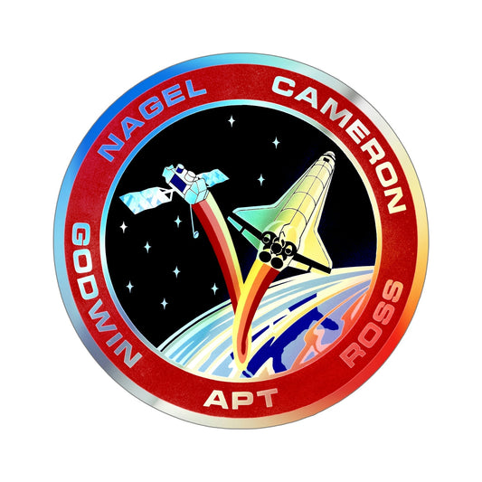 STS 37 (NASA) Holographic STICKER Die-Cut Vinyl Decal-6 Inch-The Sticker Space