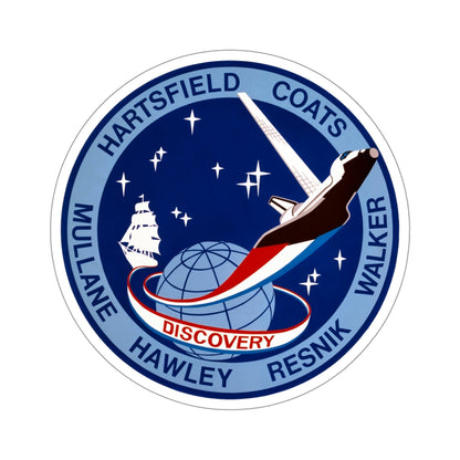 STS 41 D Patch NASA STICKER Vinyl Die-Cut Decal-5 Inch-The Sticker Space