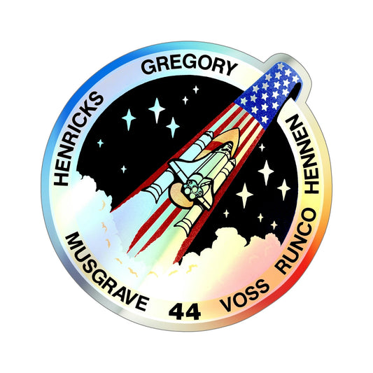 STS 44 (NASA) Holographic STICKER Die-Cut Vinyl Decal-6 Inch-The Sticker Space