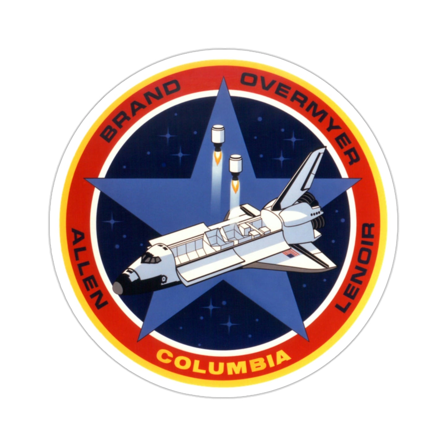 STS 5 Patch NASA STICKER Vinyl Die-Cut Decal-2 Inch-The Sticker Space