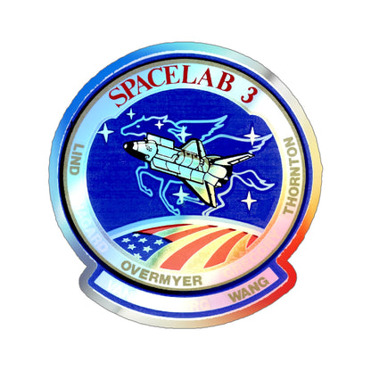 STS 51 B (NASA) Holographic STICKER Die-Cut Vinyl Decal-5 Inch-The Sticker Space