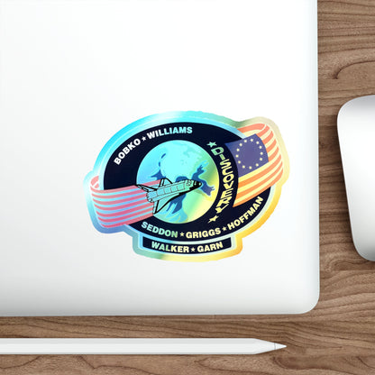 STS 51 D (NASA) Holographic STICKER Die-Cut Vinyl Decal-The Sticker Space