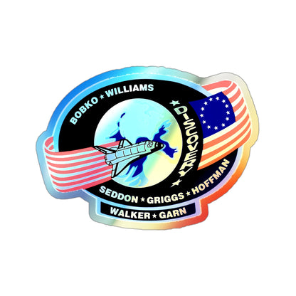 STS 51 D (NASA) Holographic STICKER Die-Cut Vinyl Decal-3 Inch-The Sticker Space