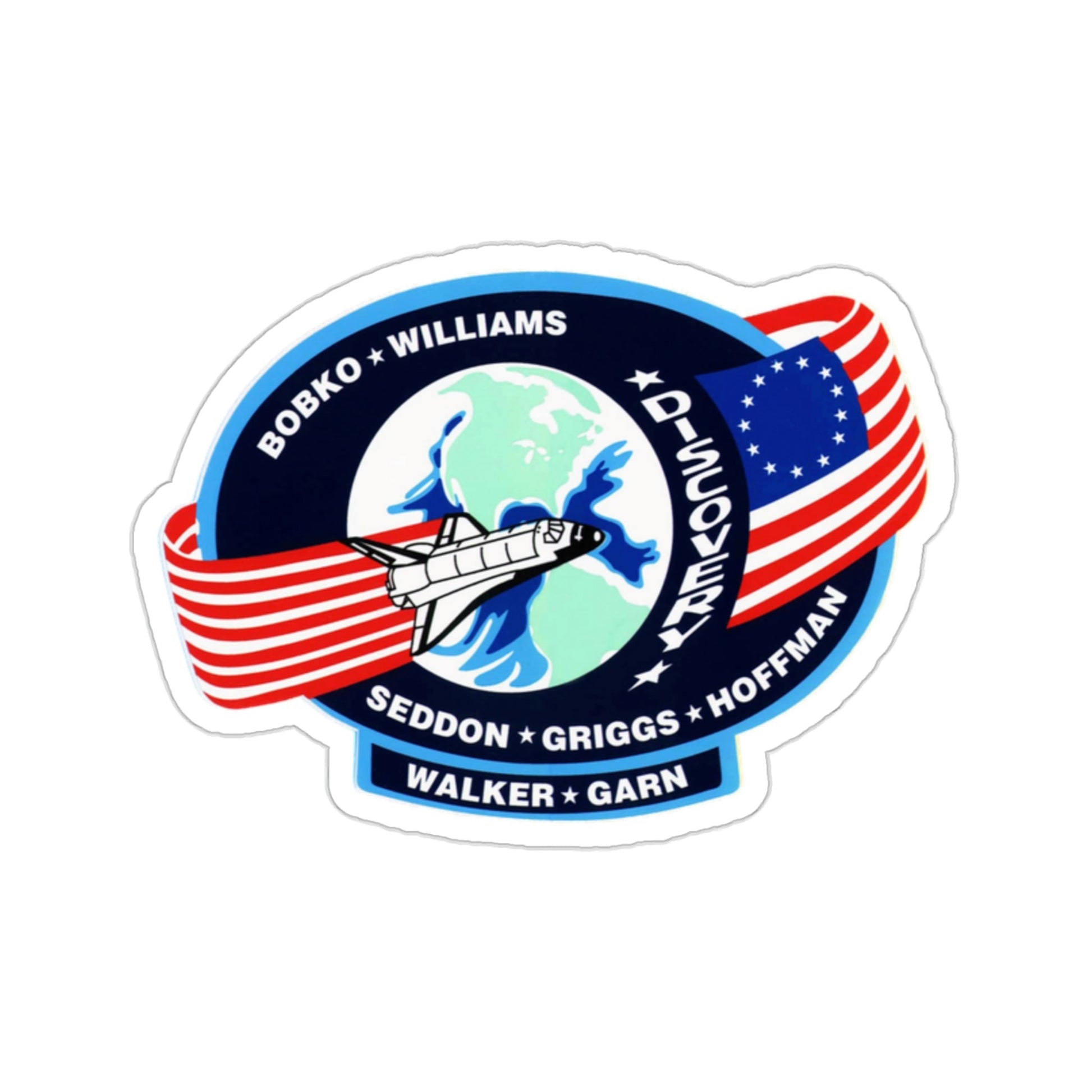 STS 51 D Patch NASA STICKER Vinyl Die-Cut Decal-2 Inch-The Sticker Space