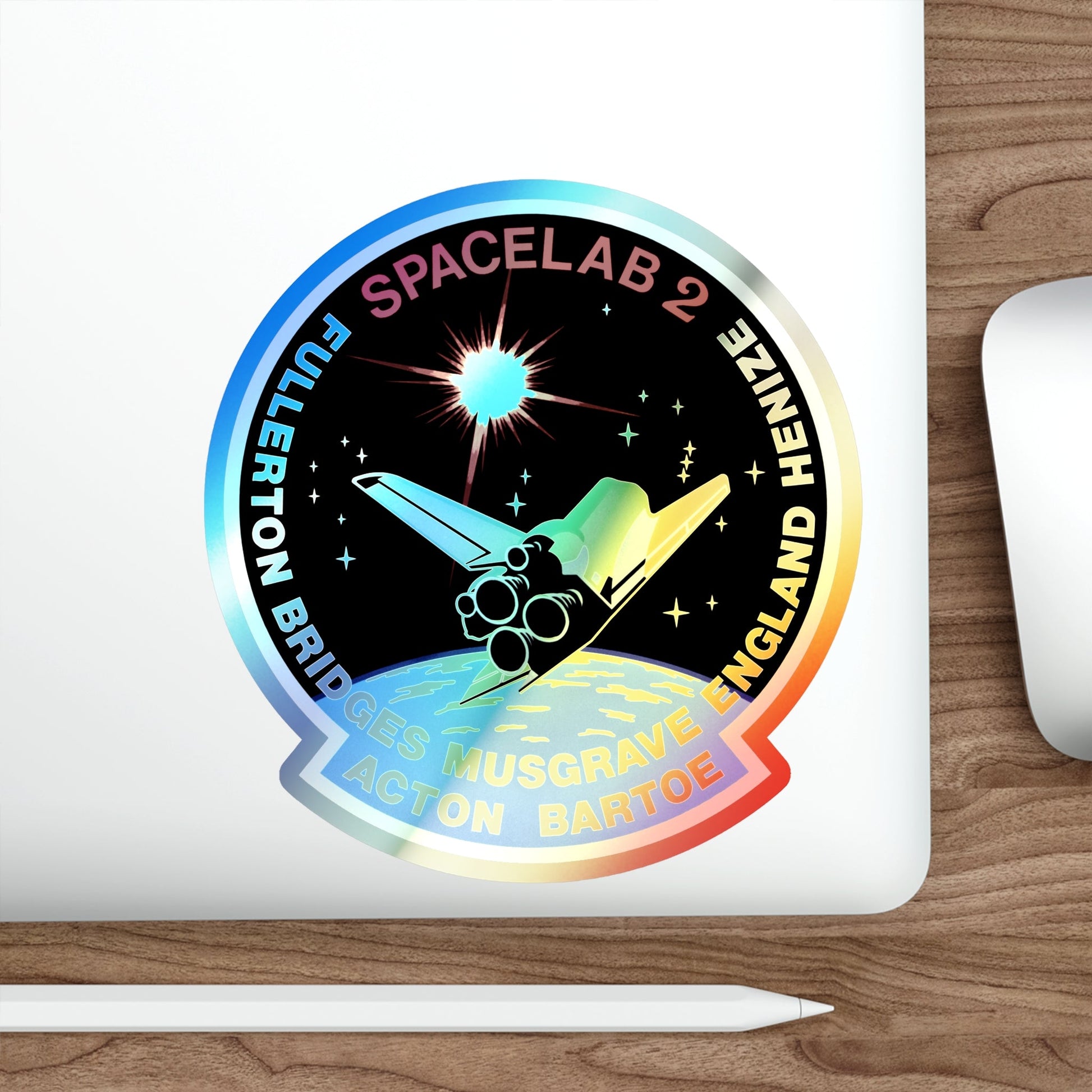STS 51 F (NASA) Holographic STICKER Die-Cut Vinyl Decal-The Sticker Space