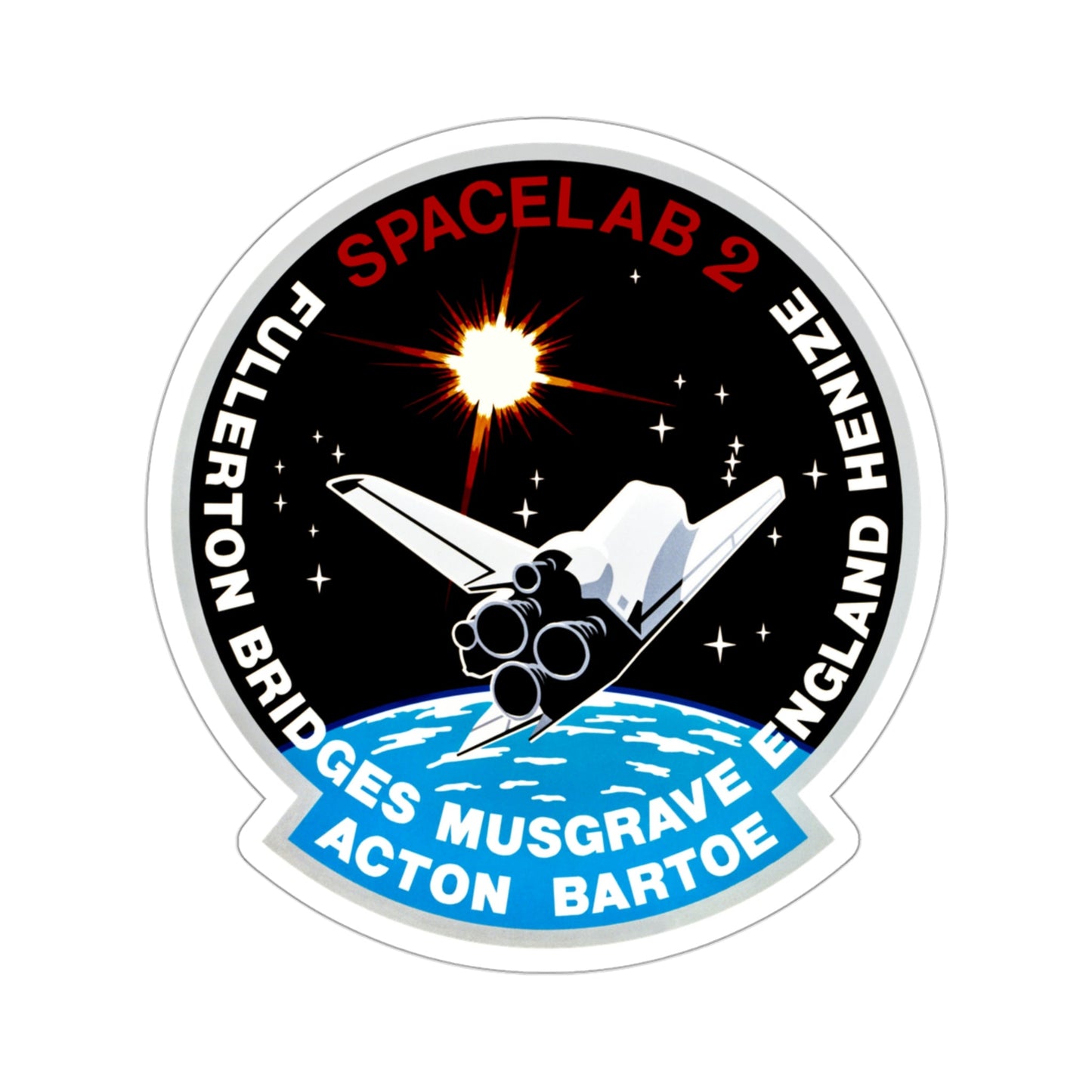 STS 51 F Patch NASA STICKER Vinyl Die-Cut Decal-3 Inch-The Sticker Space