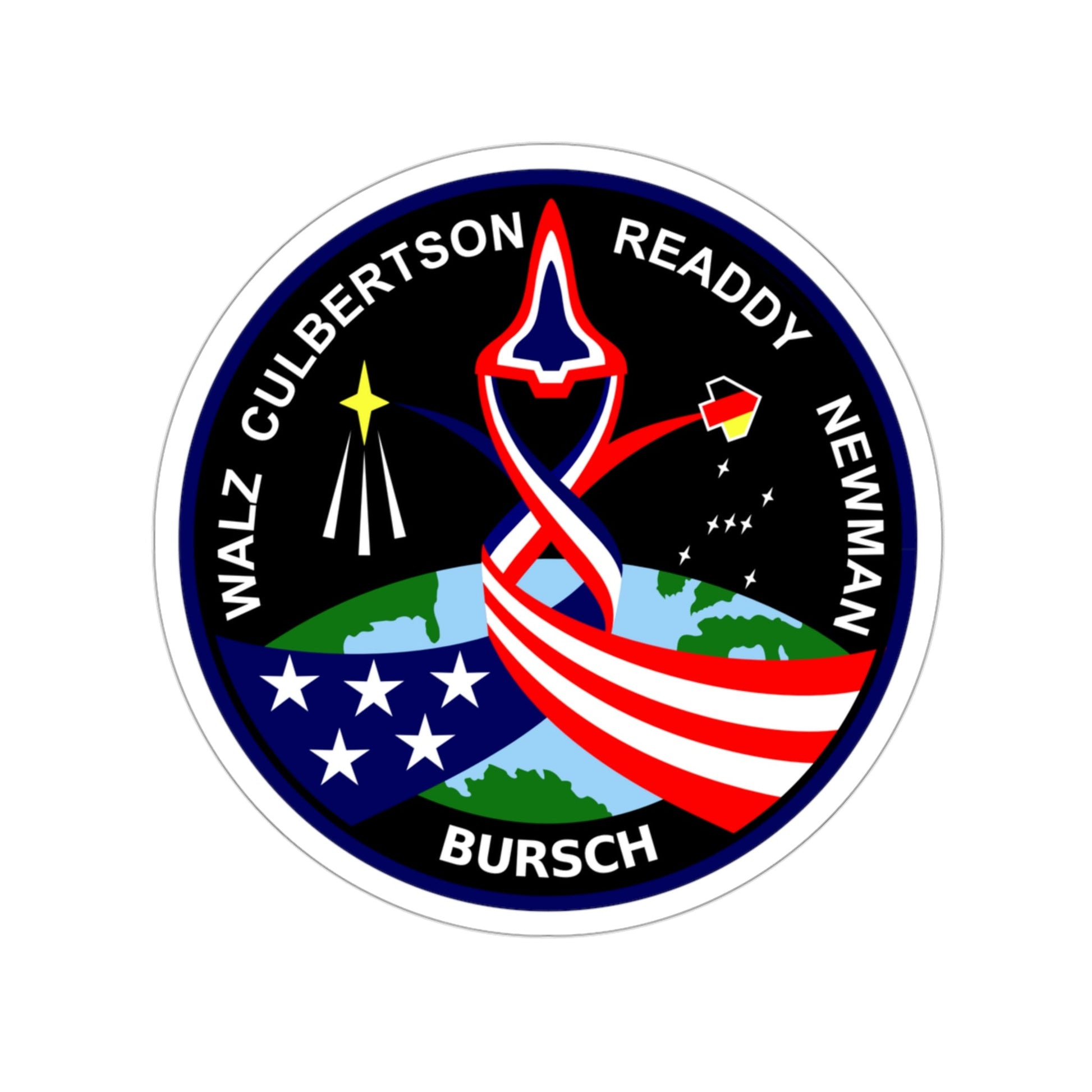 STS 51 L Patch NASA STICKER Vinyl Die-Cut Decal-3 Inch-The Sticker Space
