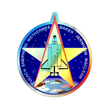 STS 52 (NASA) Holographic STICKER Die-Cut Vinyl Decal-5 Inch-The Sticker Space